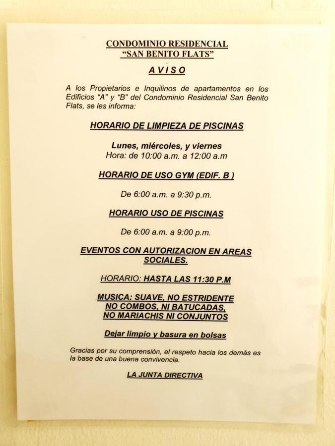 San Benito Flats Wifi 50Mg - 4 Huespedes - Parqueos Apartment San Salvador Exterior photo